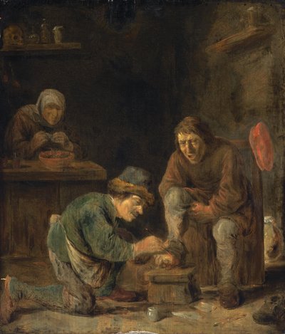 Il medico del piede da Adriaen Brouwer