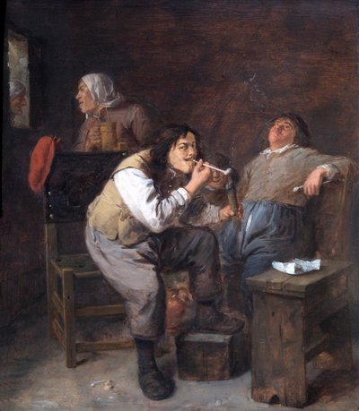I fumatori, c.1635-38 da Adriaen Brouwer