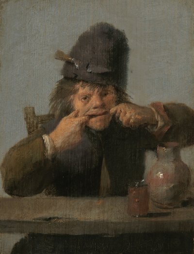 Giovane che fa una smorfia, c. 1632-1635 da Adriaen Brouwer