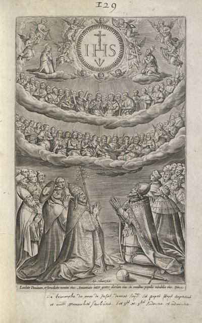 Adorazione del Nome di Gesù da Adriaen Collaert
