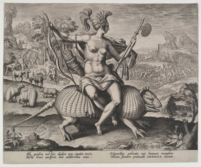 America, dalle Quattro Continenti da Adriaen Collaert