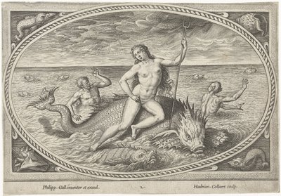 Amfitrite su un pesce da Adriaen Collaert