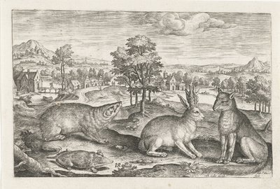 Animali del bosco da Adriaen Collaert