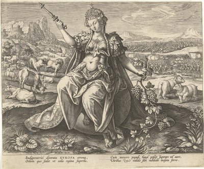 Europa (serie: I quattro continenti) da Adriaen Collaert