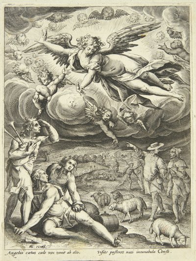 Annunciazione ai pastori da Adriaen Collaert