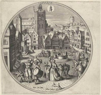 Gennaio da Adriaen Collaert