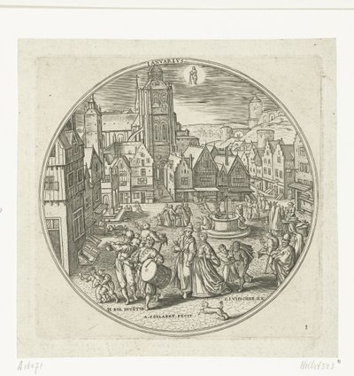 Gennaio da Adriaen Collaert