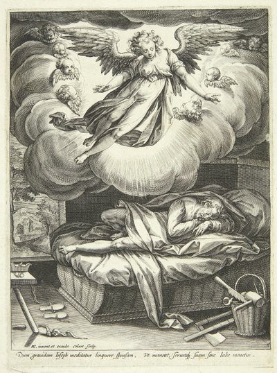 Annunciazione di Giuseppe da Adriaen Collaert