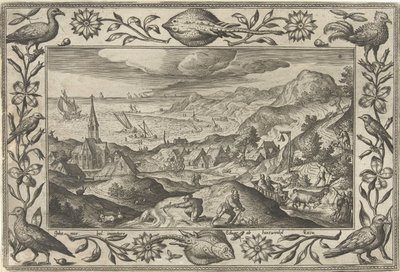 Caccia ai conigli da Adriaen Collaert