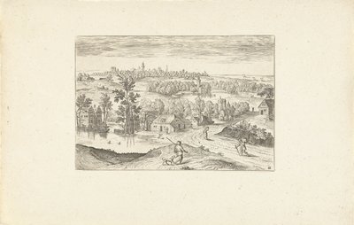 Paesaggio con uno stagno da Adriaen Collaert