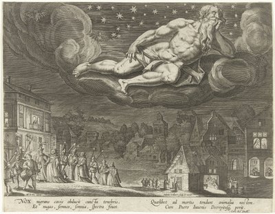 Notte (serie De vier tijden van het etmaal) da Adriaen Collaert
