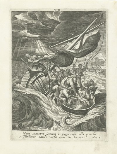 Tempesta sul Mare di Galilea da Adriaen Collaert