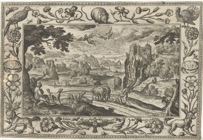 Caduta di Icaro da Adriaen Collaert