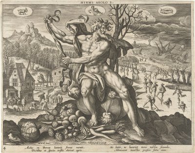 Inverno (Hiems Aeolo s.) (Le quattro stagioni) da Adriaen Collaert