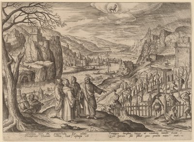La parabola dei due figli e dei vignaioli ingiusti da Adriaen Collaert after Hans Bol
