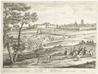 Veduta di Béthune (foglio sinistro) da Adriaen Frans Boudewyns