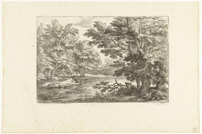 Paesaggio con laghetto da Adriaen Frans Boudewyns