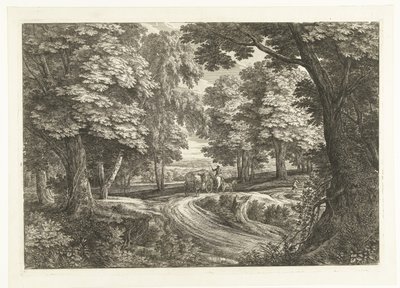 Paesaggio con carrozza da Adriaen Frans Boudewyns