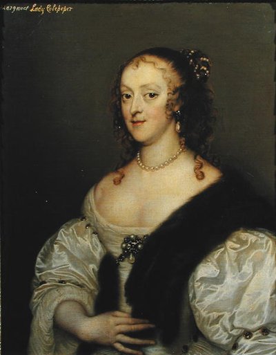 Margaret (1635-1710) moglie del 2° Lord Colepeper da Adriaen Hanneman