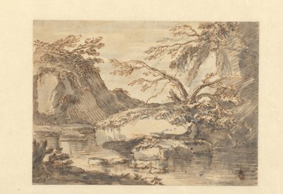 Paesaggio con grandi massi nell