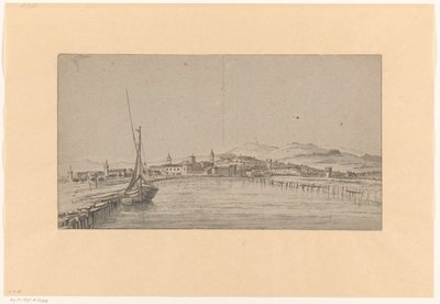 Veduta di una città nella Valle del Tevere da Adriaen Honich