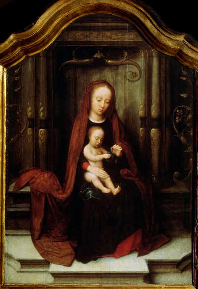 La Vergine e il Bambino in trono, XVI secolo da Adriaen Isenbrandt