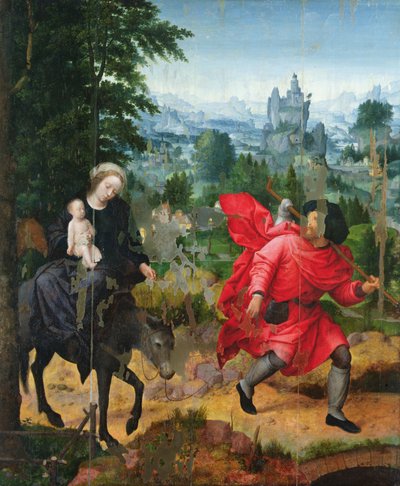 Fuga in Egitto da Adriaen Isenbrandt or Isenbrant