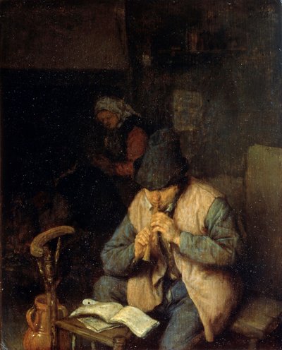 Un flautista, c1660 da Adriaen Jansz. van Ostade