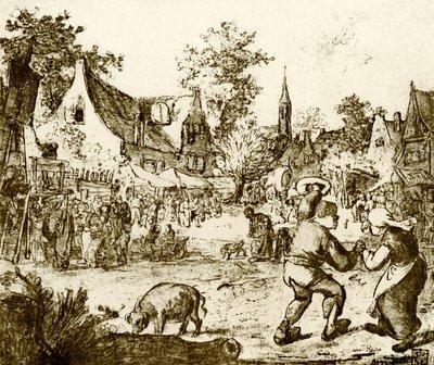 Fiera olandese da Adriaen Jansz. van Ostade