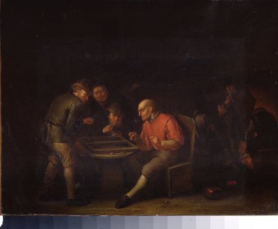 Fiamminghi che giocano a dadi da Adriaen Jansz. van Ostade