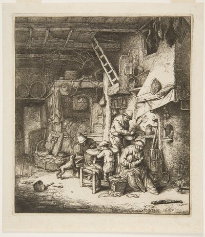 Famiglia di contadini da Adriaen Jansz. van Ostade