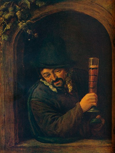 Contadino alla finestra da Adriaen Jansz. van Ostade