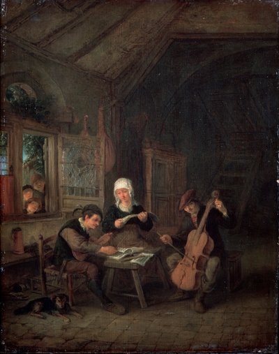 Musicisti rurali, 1645 da Adriaen Jansz. van Ostade