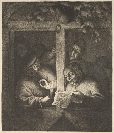 Cantanti alla finestra da Adriaen Jansz. van Ostade