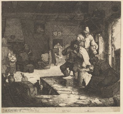 Fumatori alla locanda da Adriaen Jansz. van Ostade