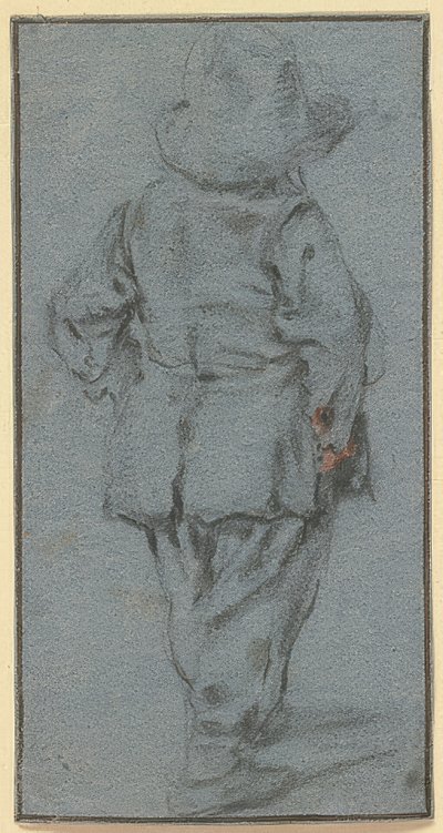 Ragazzo in piedi di spalle da Adriaen Jansz. van Ostade