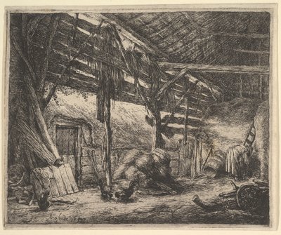 Il fienile, 1647 da Adriaen Jansz. van Ostade