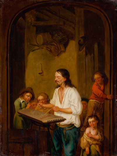 Il suonatore di cimbalom, 1675 da Adriaen Jansz. van Ostade