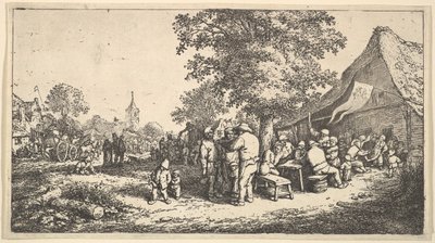 La Kermesse sotto il grande albero, 1610-85 da Adriaen Jansz. van Ostade