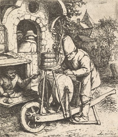 Il coltellinaio, 1610-85 da Adriaen Jansz. van Ostade