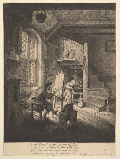Il pittore, 1610-85 da Adriaen Jansz. van Ostade