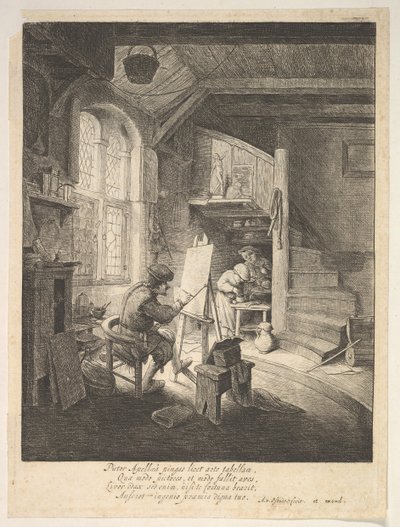 Il pittore, 17° secolo da Adriaen Jansz. van Ostade