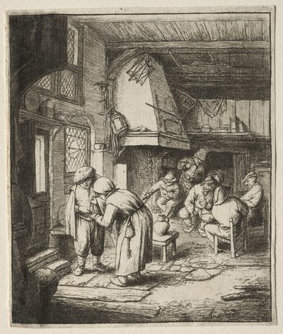 Il Contadino che Regola il suo Debito da Adriaen Jansz. van Ostade