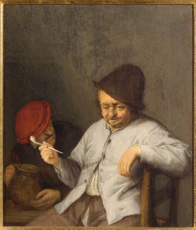 Il fumatore e il bevitore, c.1650 da Adriaen Jansz. van Ostade