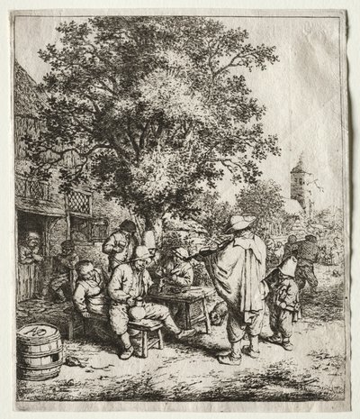 Il violinista e il ragazzo con la ghironda da Adriaen Jansz. van Ostade