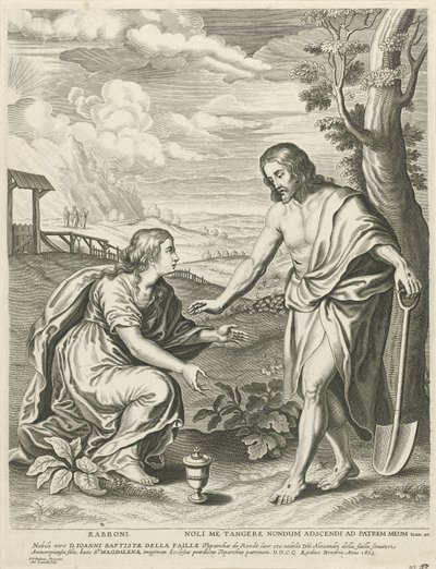 Cristo appare come giardiniere a Maria Maddalena da Adriaen Lommelin