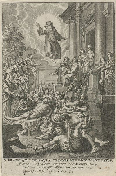 San Francesco di Paola guarisce i malati da Adriaen Lommelin