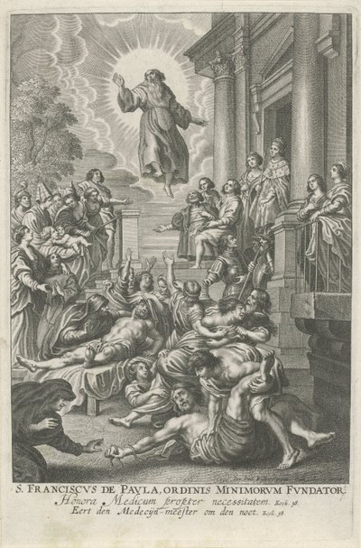 San Francesco di Paola guarisce i malati da Adriaen Lommelin