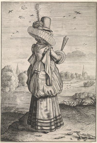 Abiti e costumi delle nobildonne e delle contadine da Adriaen Matham (possibly)