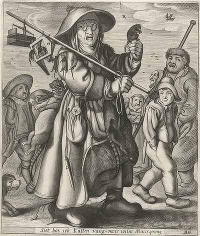 Il cacciatore di topi (Muizenvanger) da Adriaen Matham